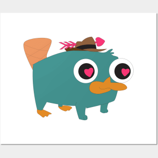 Valentine's Day Baby Perry the Platypus Posters and Art